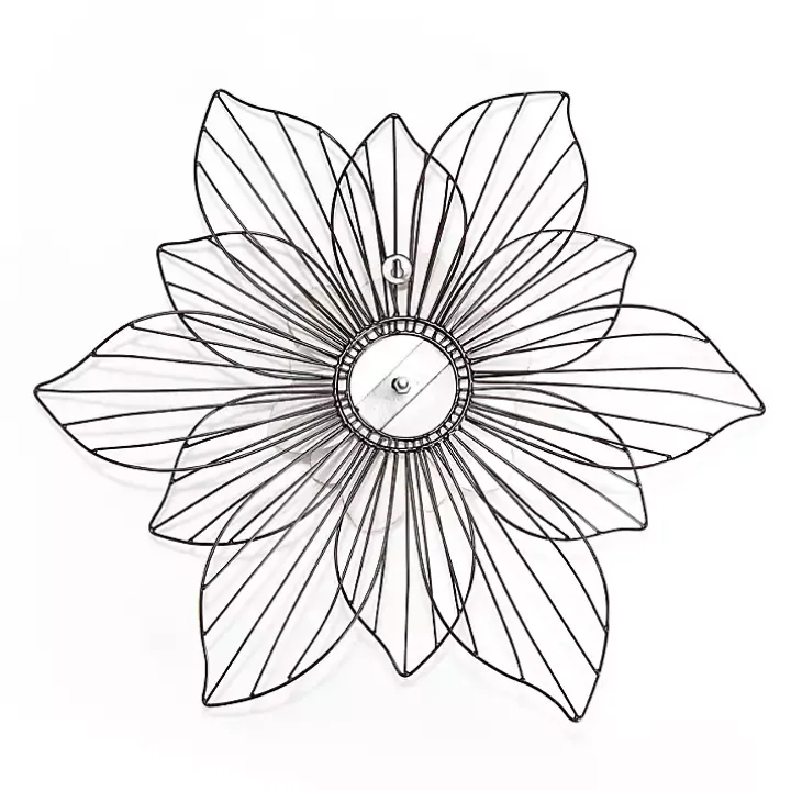 Layered Flower Metal Wall Plaque