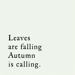 Leaves Are Falling Poem Framed Wall Art