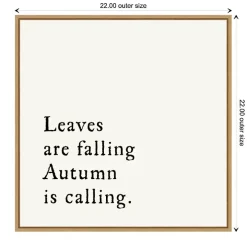 Leaves Are Falling Poem Framed Wall Art