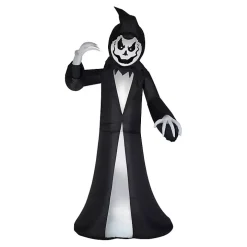 LED Animated Reaper Halloween Inflatable, 9.5 ft.