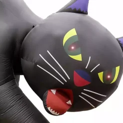 LED Black Cat Halloween Inflatable, 20 ft.