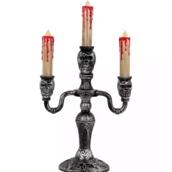 LED Bloody Skull Halloween Candelabra
