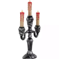 LED Bloody Skull Halloween Candelabra