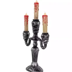 LED Bloody Skull Halloween Candelabra