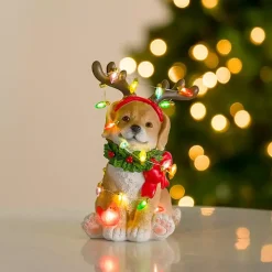 LED Christmas Lights Lab Statue