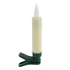 LED Clip-On Ivory Taper Candles, Set of 10