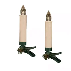 LED Clip-On Taper Candles, Set of 24