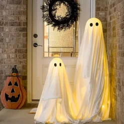 LED Fabric Ghost Decoration, 30 in.
