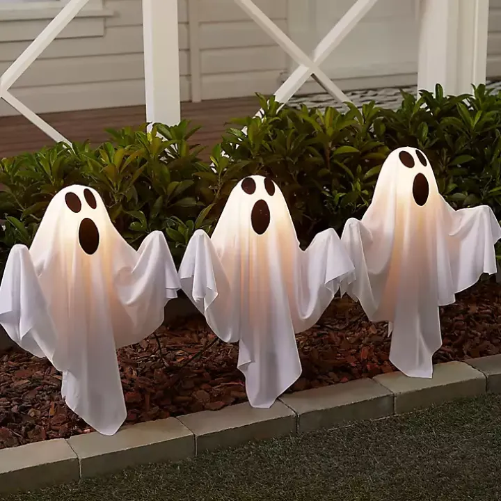 LED Ghost Lawn Stakes, Set of 6