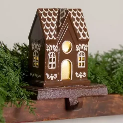 LED Gingerbread House I Stocking Holder