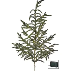 LED Natural Touch Norfolk Pine Spray