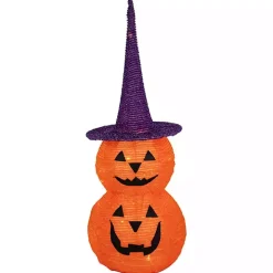 LED Stacked Jack O Lanterns Outdoor Decoration