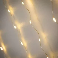 LED Warm White Christmas Curtain String Lights