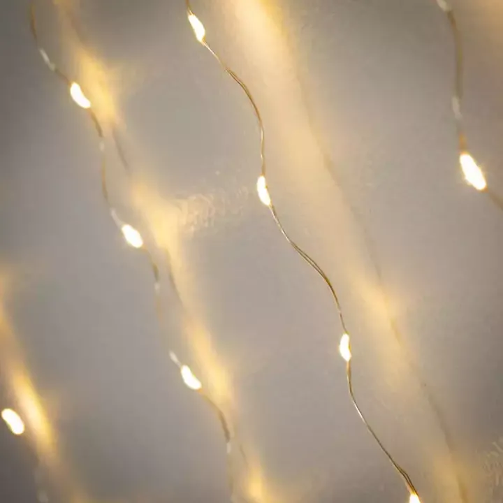 LED Warm White Christmas Curtain String Lights