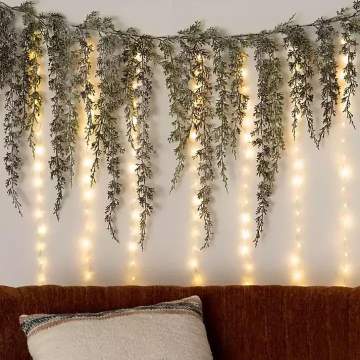 LED Warm White Christmas Curtain String Lights