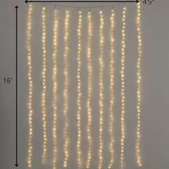LED Warm White Christmas Curtain String Lights