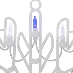 LED White and Blue Snowflake Decoration, 16 in.