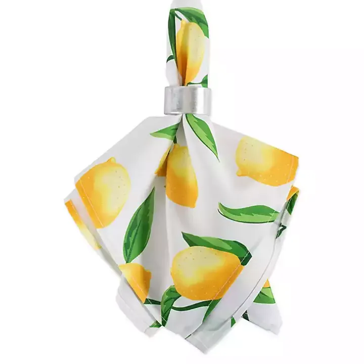 Lemon Bliss Outdoor Napkins, Set of 6