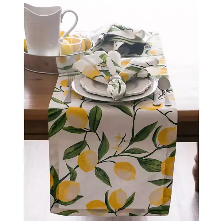 Lemon Bliss Table Runner, 108 in.