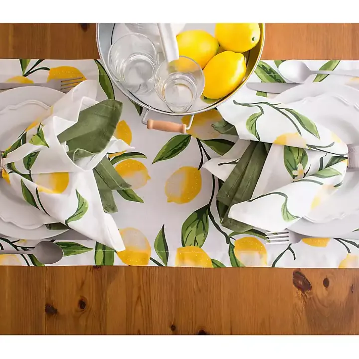 Lemon Bliss Table Runner, 108 in.