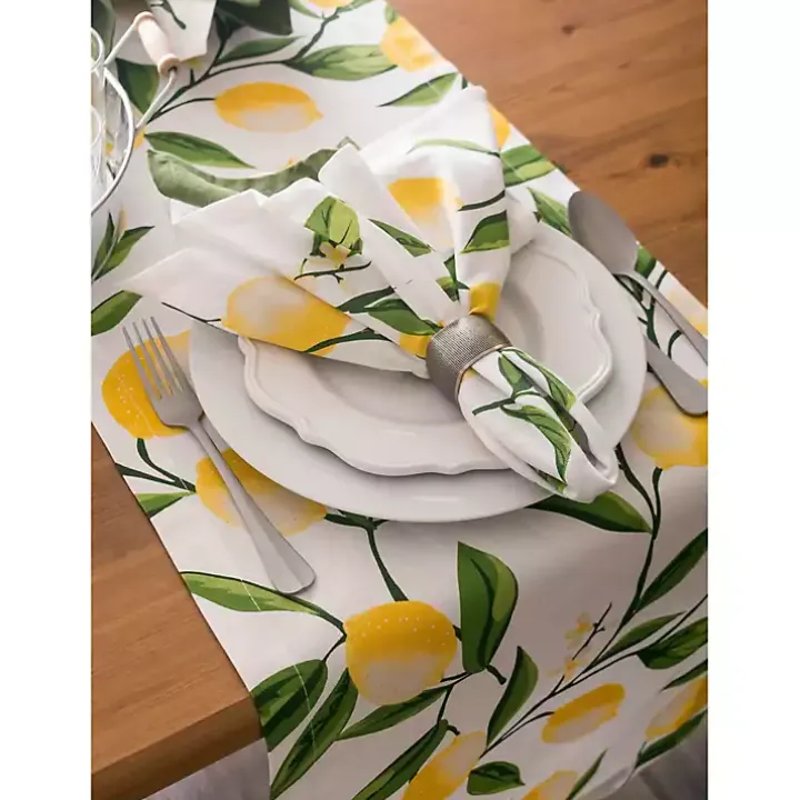Lemon Bliss Table Runner, 108 in.