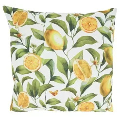 Lemon Blooms Outdoor Pillow