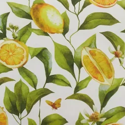 Lemon Blooms Outdoor Pillow