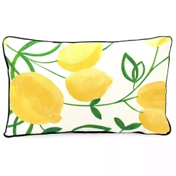 Lemon Home Sweet Home Outdoor Lumbar Pillow