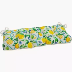 Lemon Tree Tufted Outdoor Settee Cushion, 44 in.