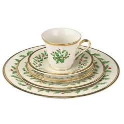 Lenox Holly Gold Edge 5-pc. Dinnerware Set