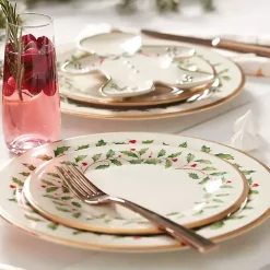 Lenox Holly Gold Edge 5-pc. Dinnerware Set