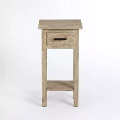 Leo Natural Wood Accent Table