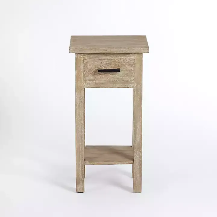 Leo Natural Wood Accent Table