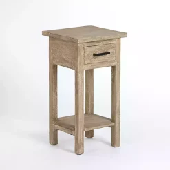 Leo Natural Wood Accent Table