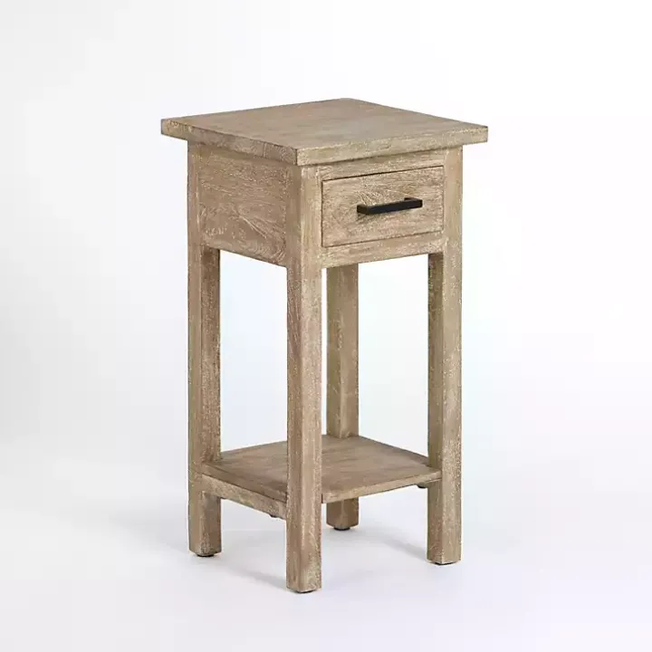Leo Natural Wood Accent Table