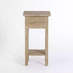 Leo Natural Wood Accent Table
