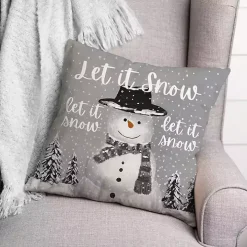 Let It Snow Christmas Pillow