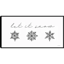 Let It Snow Christmas Wall Plaque