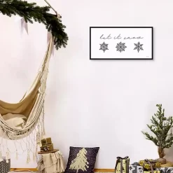 Let It Snow Christmas Wall Plaque