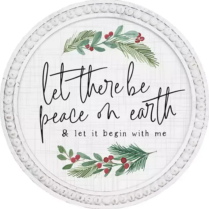 Let There Be Peace on Earth Wall Plaque