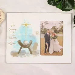Let Us Adore Him Christmas Picture Frame, 4x6