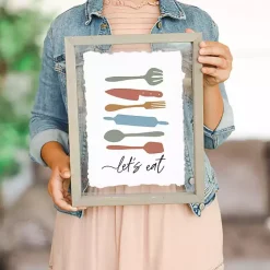 Let's Eat Framed Wall Plaque