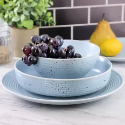 Light Blue Emilia Stoneware 16-pc. Dinnerware Set