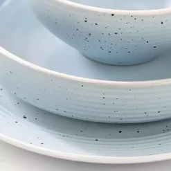 Light Blue Emilia Stoneware 16-pc. Dinnerware Set