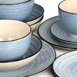 Light Blue Gia Stoneware 24-pc. Dinnerware Set