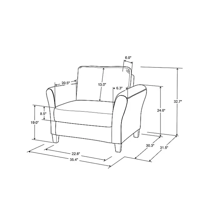 Light Brown Walter Accent Chair