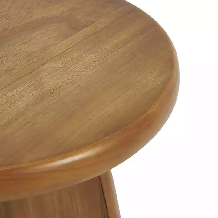 Light Brown Wood Modern Accent Tables, Set of 2