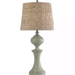 Light Gray Balustrade Table Lamp