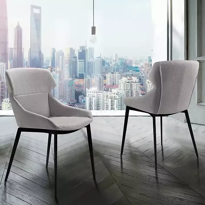 Light Gray Kenna Dining Chairs, Set of 2