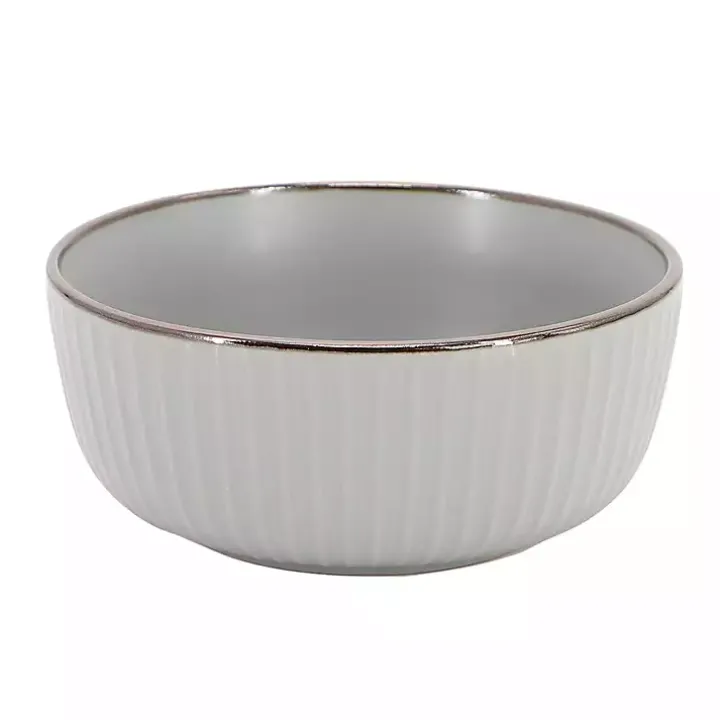 Light Gray Leo Stoneware 16-pc. Dinnerware Set